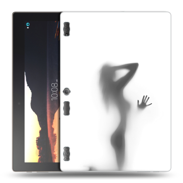 Силиконовый чехол на Lenovo Tab 3 10 с принтом Силуэт