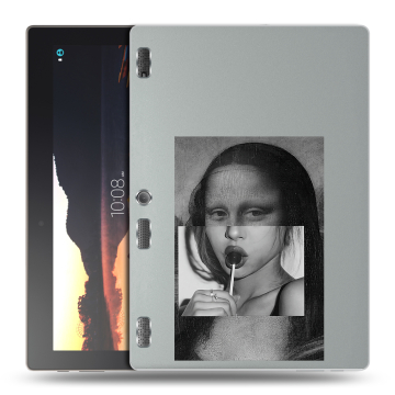 Силиконовый чехол на Lenovo Tab 3 10 с принтом Мона Лиза