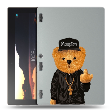 Силиконовый чехол на Lenovo Tab 3 10 с принтом Плюшевый медведь