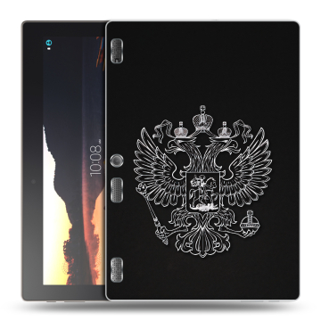 Силиконовый чехол на Lenovo Tab 3 10 с принтом Герб России