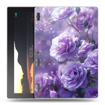 Силиконовый чехол на Lenovo Tab 3 10 с принтом Розы цветы