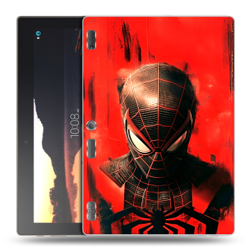 Силиконовый чехол на Lenovo Tab 3 10 с принтом человек паук spiderman
