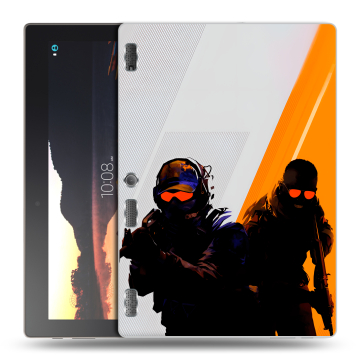 Силиконовый чехол на Lenovo Tab 3 10 с принтом Контер страйк Counter strike Силиконовый чехол на Lenovo Tab 3 10 с принтом Контер страйк Counter strike
