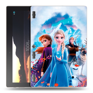 Силиконовый чехол на Lenovo Tab 3 10 с принтом Холодное сердце Frozen