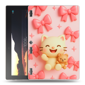 Силиконовый чехол на Lenovo Tab 3 10 с принтом для девочек