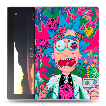 Силиконовый чехол на Lenovo Tab 3 10 с принтом Рик и Морти Rick Morty