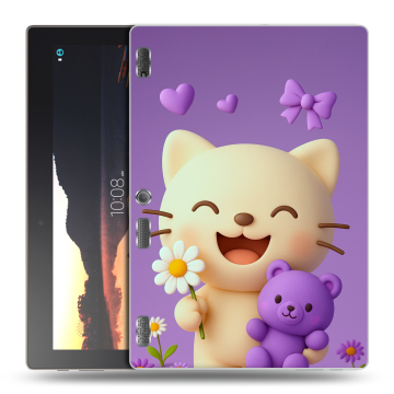 Силиконовый чехол на Lenovo Tab 3 10 с принтом для девочек