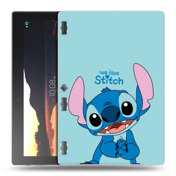 Силиконовый чехол на Lenovo Tab 3 10 с принтом Лило и Стич