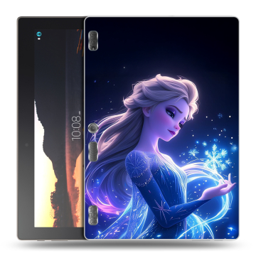 Силиконовый чехол на Lenovo Tab 3 10 с принтом Холодное сердце Frozen