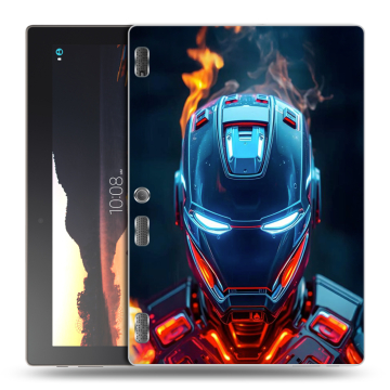 Силиконовый чехол на Lenovo Tab 3 10 с принтом IronMan Железный человек Силиконовый чехол на Lenovo Tab 3 10 с принтом IronMan Железный человек