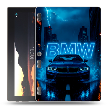 Силиконовый чехол на Lenovo Tab 3 10 с принтом BMW БМВ