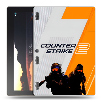 Силиконовый чехол на Lenovo Tab 3 10 с принтом Counter Strike