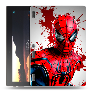 Силиконовый чехол на Lenovo Tab 3 10 с принтом Spiderman Человек паук