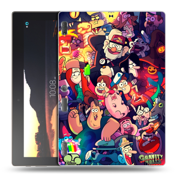 Силиконовый чехол на Lenovo Tab 3 10 с принтом Gravity Falls Гравити Фолз