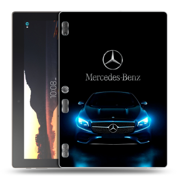 Силиконовый чехол на Lenovo Tab 3 10 с принтом Mercedes Мерседес