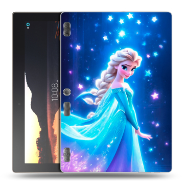 Силиконовый чехол на Lenovo Tab 3 10 с принтом Холодное сердце Frozen