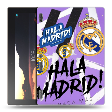 Силиконовый чехол на Lenovo Tab 3 10 с принтом Real Madrid Реал Мадрид