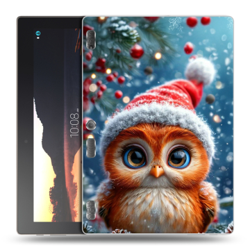 Силиконовый чехол на Lenovo Tab 3 10 с принтом Новый год Силиконовый чехол на Lenovo Tab 3 10 с принтом Новый год