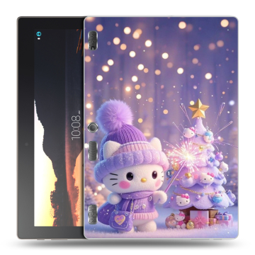 Силиконовый чехол на Lenovo Tab 3 10 с принтом Новый год Силиконовый чехол на Lenovo Tab 3 10 с принтом Новый год