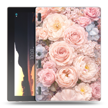 Силиконовый чехол на Lenovo Tab 3 10 с принтом женский