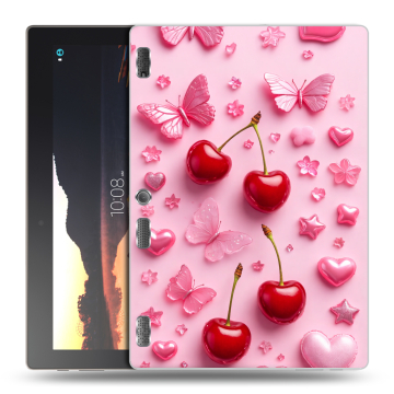 Силиконовый чехол на Lenovo Tab 3 10 с принтом для девочек