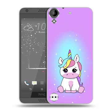 Пластиковый чехол на HTC Desire 530 с принтом Единорог