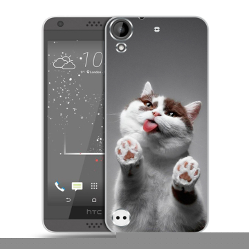 Пластиковый чехол на HTC Desire 530 с принтом Коты