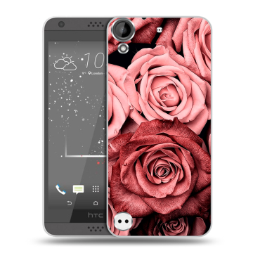 Пластиковый чехол на HTC Desire 530 с принтом Цветы розы Пластиковый чехол на HTC Desire 530 с принтом Цветы розы
