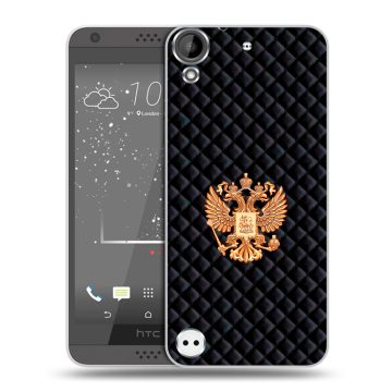 Пластиковый чехол на HTC Desire 530 с принтом Герб России принт