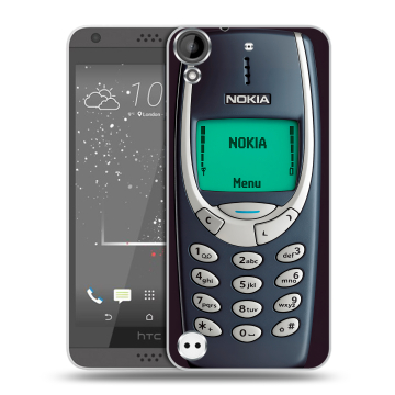 Пластиковый чехол на HTC Desire 530 с принтом Старый телефон Пластиковый чехол на HTC Desire 530 с принтом Старый телефон