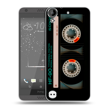 Пластиковый чехол на HTC Desire 530 с принтом Кассета