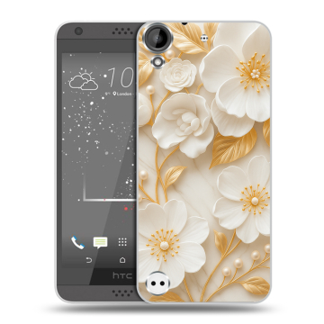 Пластиковый чехол на HTC Desire 530 с принтом Цветы Пластиковый чехол на HTC Desire 530 с принтом Цветы