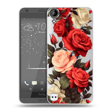 Пластиковый чехол на HTC Desire 530 с принтом Розы Пластиковый чехол на HTC Desire 530 с принтом Розы