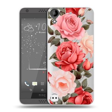 Пластиковый чехол на HTC Desire 530 с принтом Розы Пластиковый чехол на HTC Desire 530 с принтом Розы