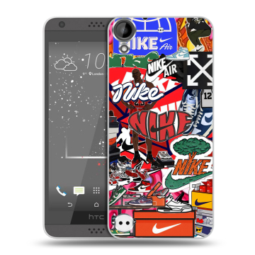 Пластиковый чехол на HTC Desire 530 с принтом Найк Nike яркий Пластиковый чехол на HTC Desire 530 с принтом Найк Nike яркий