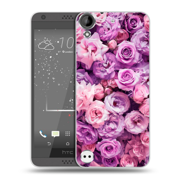 Пластиковый чехол на HTC Desire 530 с принтом лавандовые розы