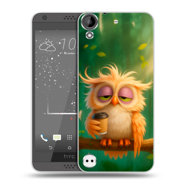 Пластиковый чехол на HTC Desire 530 с принтом сова