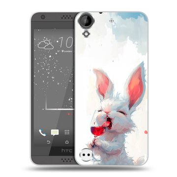 Пластиковый чехол на HTC Desire 530 с принтом кролик зайчик Пластиковый чехол на HTC Desire 530 с принтом кролик зайчик