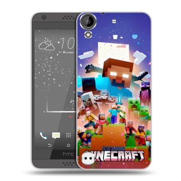 Пластиковый чехол на HTC Desire 530 с принтом Майнкрафт Minecraft Пластиковый чехол на HTC Desire 530 с принтом Майнкрафт Minecraft