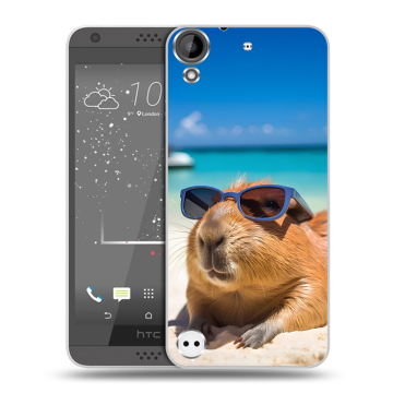 Пластиковый чехол на HTC Desire 530 с принтом Капибара