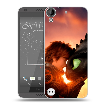 Пластиковый чехол на HTC Desire 530 с принтом Как приручить дракона Пластиковый чехол на HTC Desire 530 с принтом Как приручить дракона