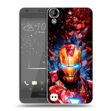 Пластиковый чехол на HTC Desire 530 с принтом Железный человек Ironman Пластиковый чехол на HTC Desire 530 с принтом Железный человек Ironman