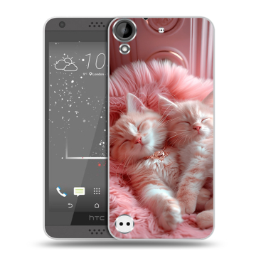 Пластиковый чехол на HTC Desire 530 с принтом котята котики Пластиковый чехол на HTC Desire 530 с принтом котята котики