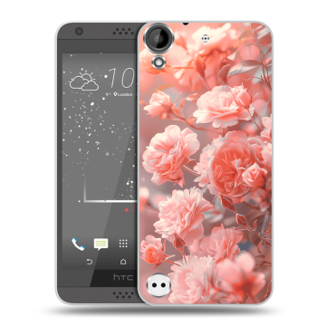 Пластиковый чехол на HTC Desire 530 с принтом Розы цветы Пластиковый чехол на HTC Desire 530 с принтом Розы цветы