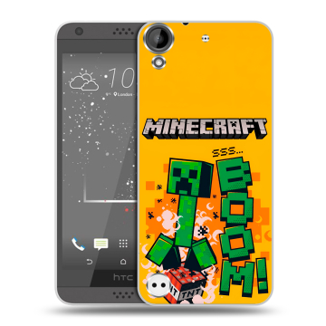 Пластиковый чехол на HTC Desire 530 с принтом Майнкрафт Minecraft Пластиковый чехол на HTC Desire 530 с принтом Майнкрафт Minecraft