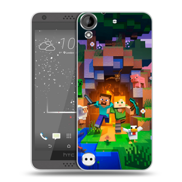 Пластиковый чехол на HTC Desire 530 с принтом Майнкрафт Minecraft Пластиковый чехол на HTC Desire 530 с принтом Майнкрафт Minecraft