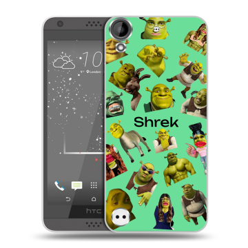 Пластиковый чехол на HTC Desire 530 с принтом Шрек Shrek Пластиковый чехол на HTC Desire 530 с принтом Шрек Shrek