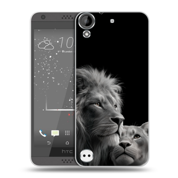 Пластиковый чехол на HTC Desire 530 с принтом Лев кошки Пластиковый чехол на HTC Desire 530 с принтом Лев кошки