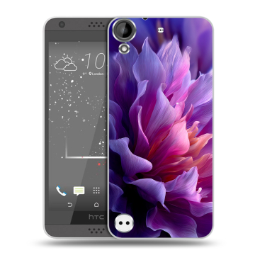Пластиковый чехол на HTC Desire 530 с принтом женский цветы