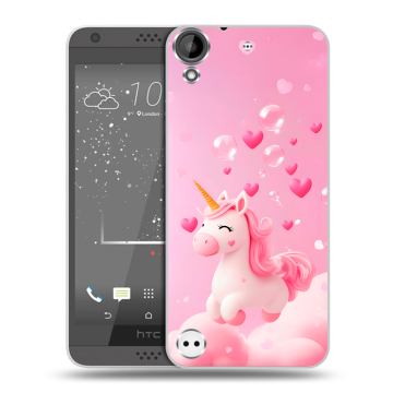 Пластиковый чехол на HTC Desire 530 с принтом Единорог